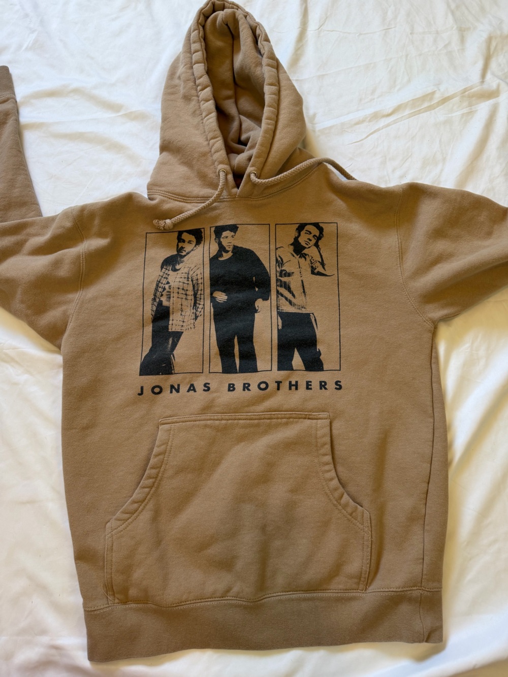 Jonas Brothers Concert Tour   Graphic Hoodie in Caramel Brown